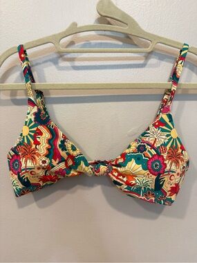 Marine Layer x Andie special edition Floral Multi-Color Tie-Front Bikini